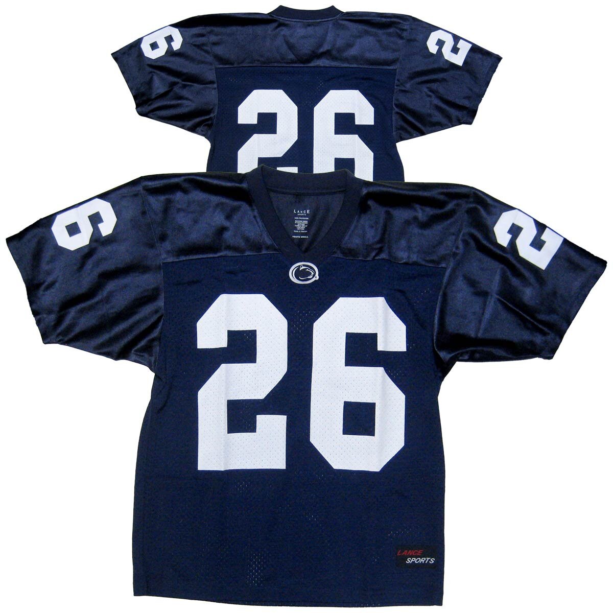 youth navy Penn State football jersey #26 front and back